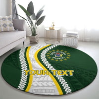 Cook Islands Rugby Personalized Avaiki Round Carpet GO Kuki