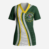 Cook Islands Rugby Personalized Avaiki Scrub Top GO Kuki