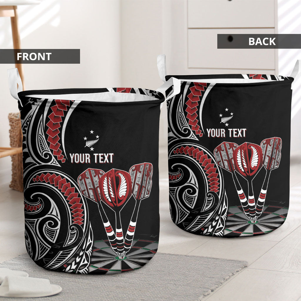 New Zealand Darts Personalized Hei Manaia Laundry Basket Classic Kowhaiwhai LT7 - Polynesian Pride
