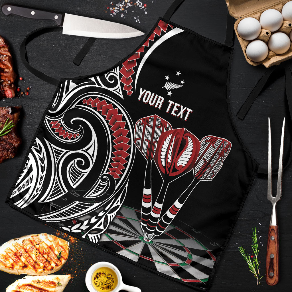 New Zealand Darts Personalized Hei Manaia Apron Classic Kowhaiwhai