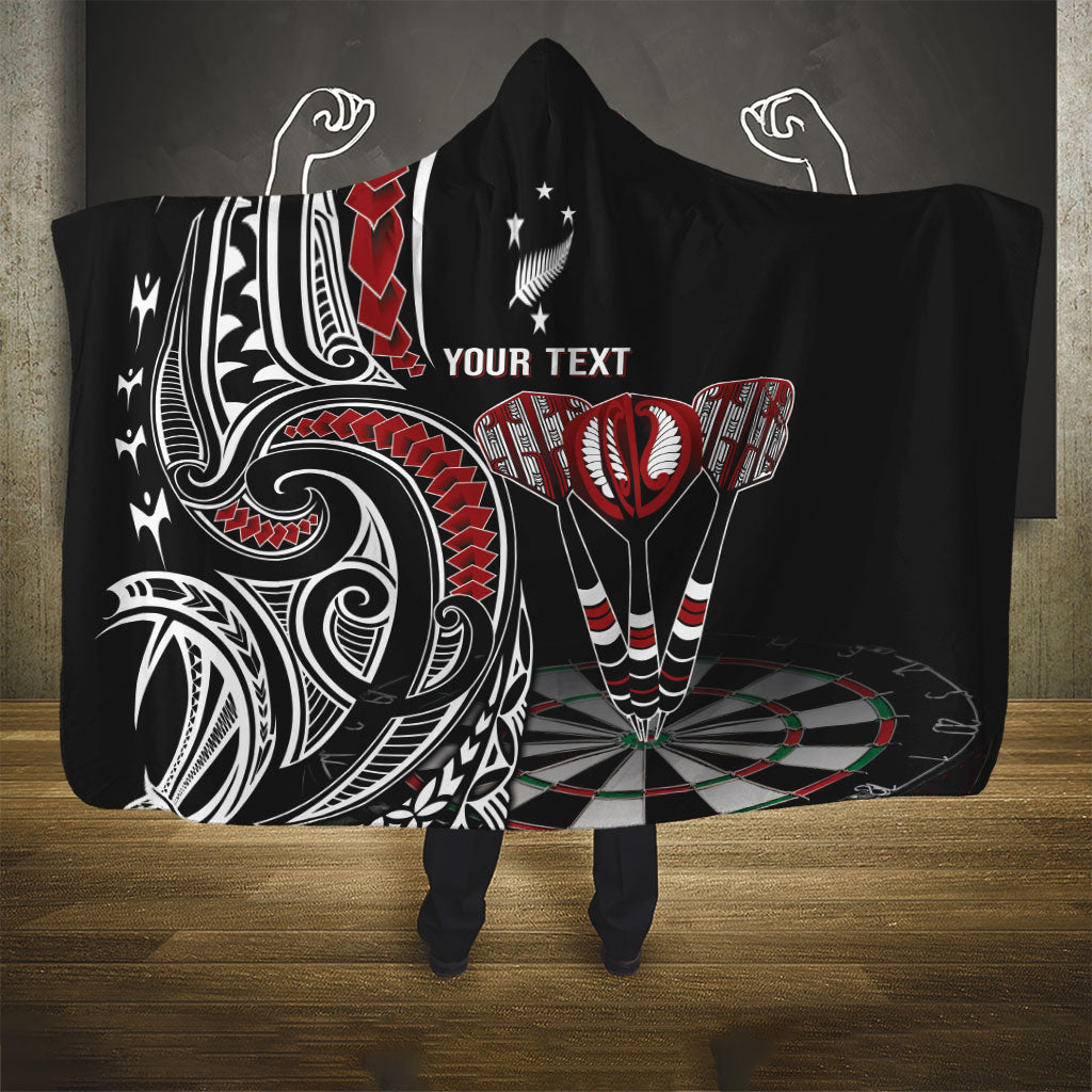 New Zealand Darts Personalized Hei Manaia Hooded Blanket Classic Kowhaiwhai
