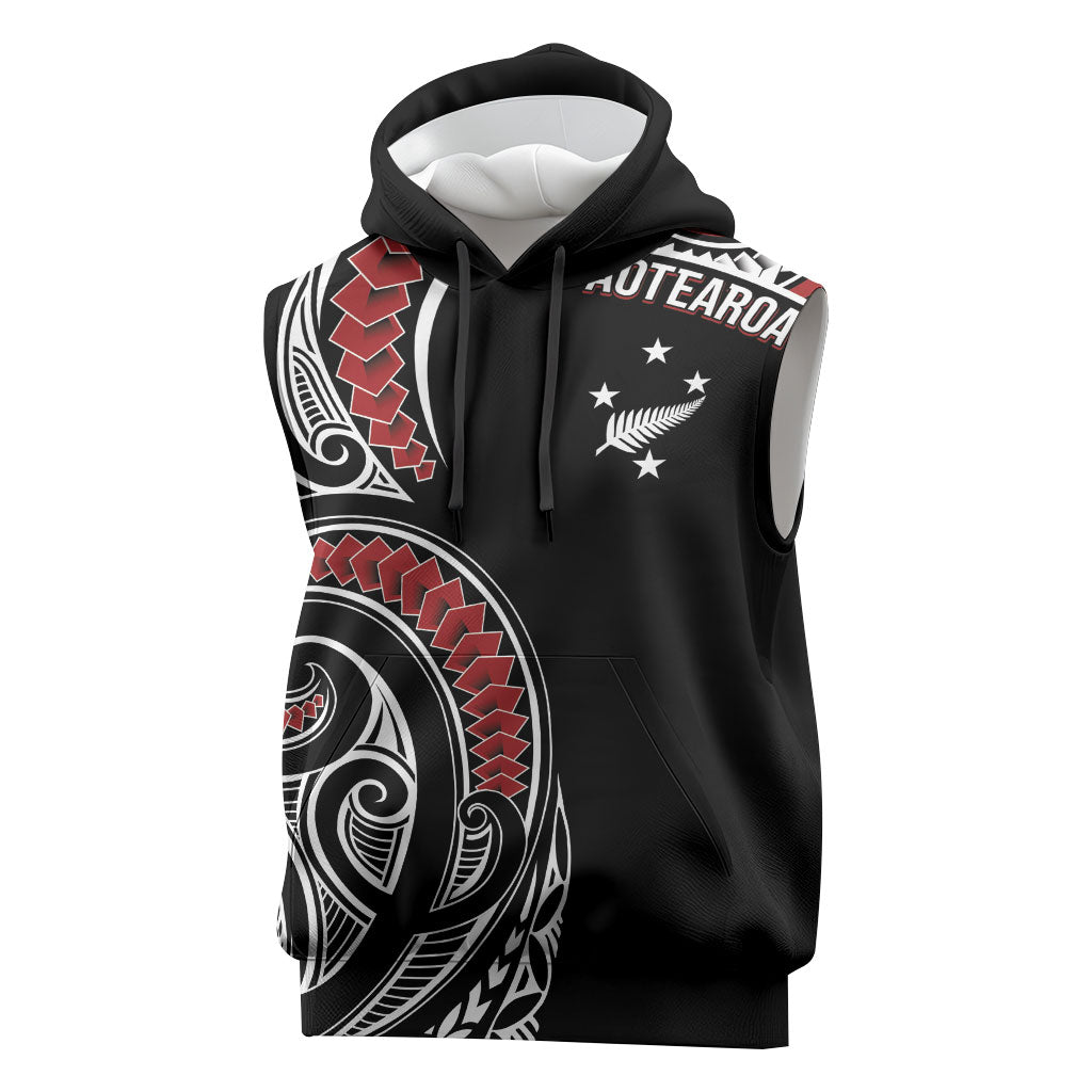 New Zealand Darts Personalized Hei Manaia Sleeveless Hoodie Classic Kowhaiwhai