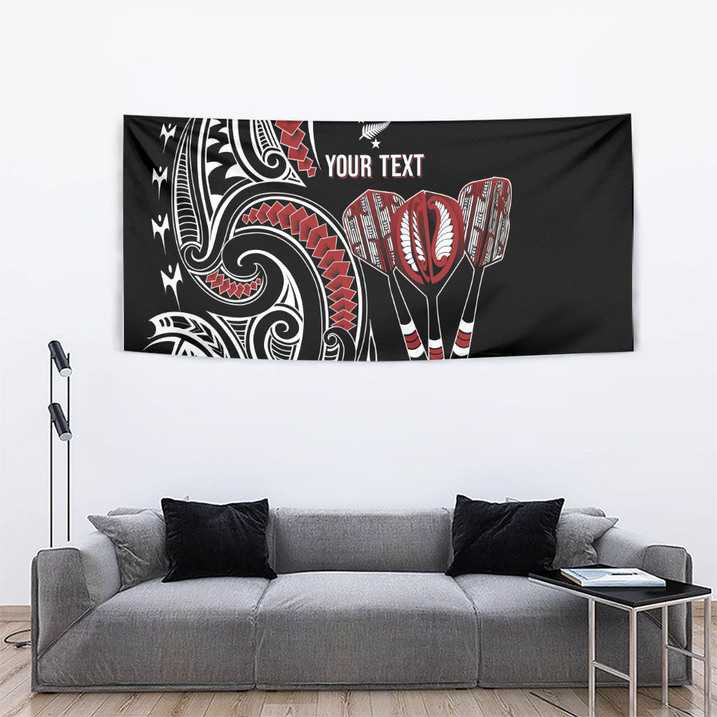 New Zealand Darts Personalized Hei Manaia Tapestry Classic Kowhaiwhai