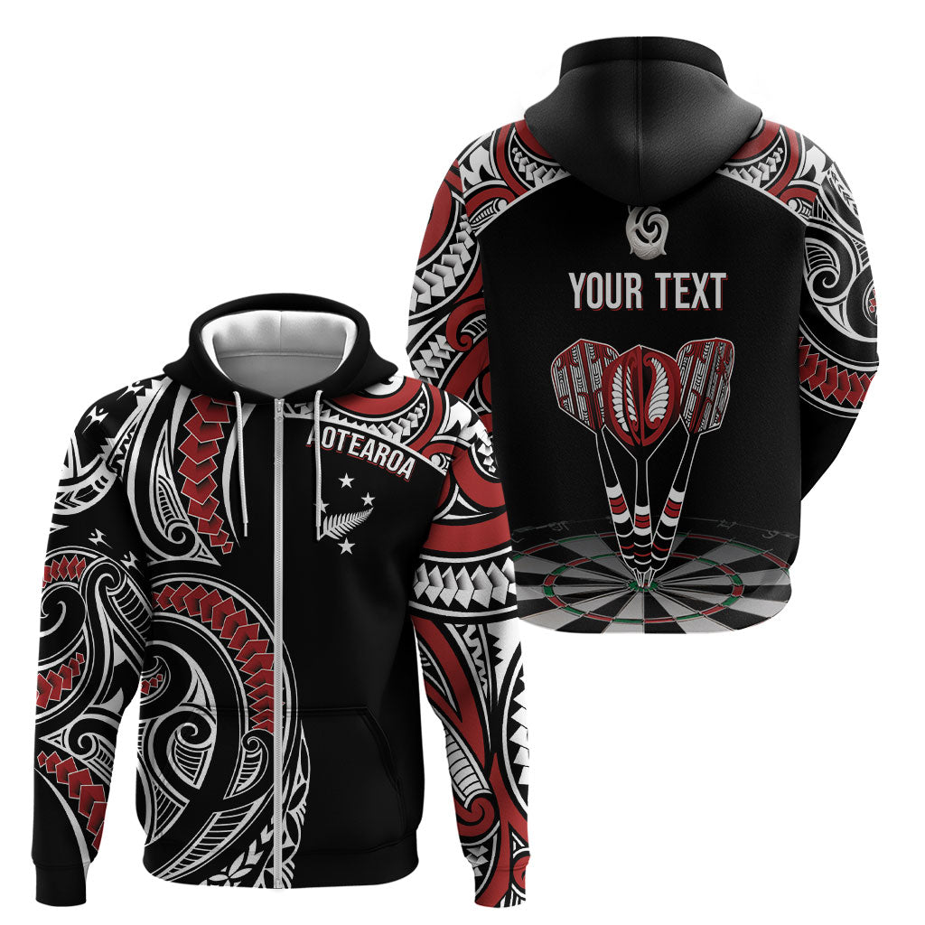 New Zealand Darts Personalized Hei Manaia Zip Hoodie Classic Kowhaiwhai