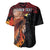 Papua New Guinea Personalised Baseball Jersey Grunge Style 49th Independence Anni