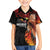Papua New Guinea Personalised Kid Hawaiian Shirt Grunge Style 49th Independence Anni