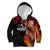 Papua New Guinea Personalised Kid Hoodie Grunge Style 49th Independence Anni