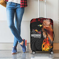 Papua New Guinea Luggage Cover Grunge Style 49th Independence Anni LT7 - Polynesian Pride