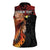 Papua New Guinea Personalised Women Sleeveless Polo Shirt Grunge Style 49th Independence Anni