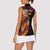 Papua New Guinea Personalised Women Sleeveless Polo Shirt Grunge Style 49th Independence Anni