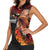 Papua New Guinea Personalised Women Sleeveless Polo Shirt Grunge Style 49th Independence Anni