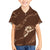 Aloha Hawaii Floral Tapa Family Matching Summer Maxi Dress and Hawaiian Shirt Patchwork Mocha - Polynesian Pride