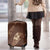 Aloha Hawaii Floral Tapa Luggage Cover Patchwork Mocha - Polynesian Pride
