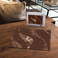 Aloha Hawaii Floral Tapa Puzzle Patchwork Mocha - Polynesian Pride