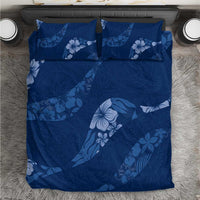 Aloha Hawaii Floral Tapa Bedding Set Patchwork Navy - Polynesian Pride