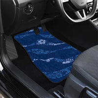 Aloha Hawaii Floral Tapa Car Mats Patchwork Navy - Polynesian Pride