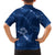 Aloha Hawaii Floral Tapa Family Matching Summer Maxi Dress and Hawaiian Shirt Patchwork Navy - Polynesian Pride