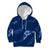 Aloha Hawaii Floral Tapa Kid Hoodie Patchwork Navy - Polynesian Pride