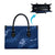 Aloha Hawaii Floral Tapa Leather Bag Patchwork Navy - Polynesian Pride