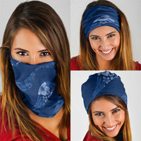 Aloha Hawaii Floral Tapa Neck Gaiter Patchwork Navy - Polynesian Pride