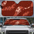 Aloha Hawaii Floral Tapa Auto Sun Shade Patchwork Crimson - Polynesian Pride