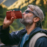 Aloha Hawaii Floral Tapa 4 in 1 Can Cooler Tumbler Patchwork Crimson - Polynesian Pride