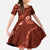 Aloha Hawaii Floral Tapa Family Matching Summer Maxi Dress and Hawaiian Shirt Patchwork Crimson - Polynesian Pride