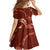 Aloha Hawaii Floral Tapa Family Matching Summer Maxi Dress and Hawaiian Shirt Patchwork Crimson - Polynesian Pride