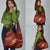 Aloha Hawaii Floral Tapa Grocery Bag Patchwork Crimson - Polynesian Pride