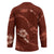 Aloha Hawaii Floral Tapa Hockey Jersey Patchwork Crimson - Polynesian Pride