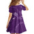 Aloha Hawaii Floral Tapa Family Matching Summer Maxi Dress and Hawaiian Shirt Patchwork Violet - Polynesian Pride