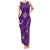 Aloha Hawaii Floral Tapa Family Matching Tank Maxi Dress and Hawaiian Shirt Patchwork Violet - Polynesian Pride