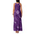 Aloha Hawaii Floral Tapa Family Matching Tank Maxi Dress and Hawaiian Shirt Patchwork Violet - Polynesian Pride
