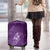 Aloha Hawaii Floral Tapa Luggage Cover Patchwork Violet - Polynesian Pride