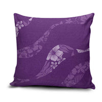 Aloha Hawaii Floral Tapa Pillow Cover Patchwork Violet - Polynesian Pride
