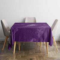 Aloha Hawaii Floral Tapa Tablecloth Patchwork Violet - Polynesian Pride