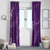 Aloha Hawaii Floral Tapa Window Curtain Patchwork Violet - Polynesian Pride