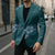 Aloha Hawaii Floral Tapa Blazer Patchwork Teal - Polynesian Pride