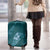 Aloha Hawaii Floral Tapa Luggage Cover Patchwork Teal - Polynesian Pride