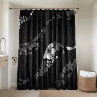 Aloha Hawaii Floral Tapa Bathroom Set Patchwork Charcoal - Polynesian Pride