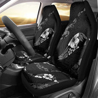 Aloha Hawaii Floral Tapa Car Seat Cover Patchwork Charcoal - Polynesian Pride