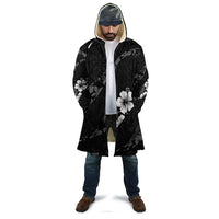 Aloha Hawaii Floral Tapa Cloak Patchwork Charcoal - Polynesian Pride