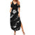 Aloha Hawaii Floral Tapa Family Matching Summer Maxi Dress and Hawaiian Shirt Patchwork Charcoal - Polynesian Pride