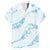 Aloha Hawaii Floral Tapa Family Matching Off The Shoulder Long Sleeve Dress and Hawaiian Shirt Patchwork Turquoise - Polynesian Pride