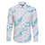 Aloha Hawaii Floral Tapa Family Matching Puletasi and Hawaiian Shirt Patchwork Turquoise - Polynesian Pride