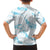 Aloha Hawaii Floral Tapa Family Matching Summer Maxi Dress and Hawaiian Shirt Patchwork Turquoise - Polynesian Pride
