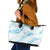 Aloha Hawaii Floral Tapa Leather Tote Bag Patchwork Turquoise - Polynesian Pride