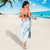 Aloha Hawaii Floral Tapa Sarong Patchwork Turquoise - Polynesian Pride