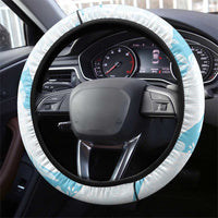 Aloha Hawaii Floral Tapa Steering Wheel Cover Patchwork Turquoise - Polynesian Pride
