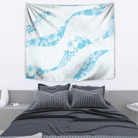 Aloha Hawaii Floral Tapa Tapestry Patchwork Turquoise - Polynesian Pride